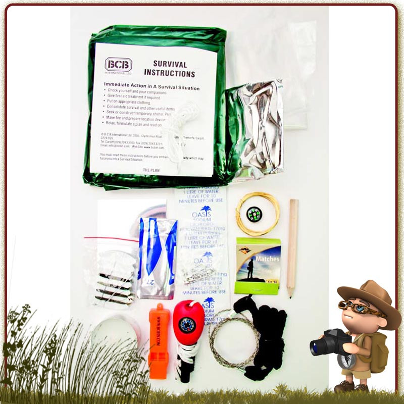 Kit De Survie 9-en-1 Noir - Camping, Randonnée, Bushcraft - Idée Cadeau